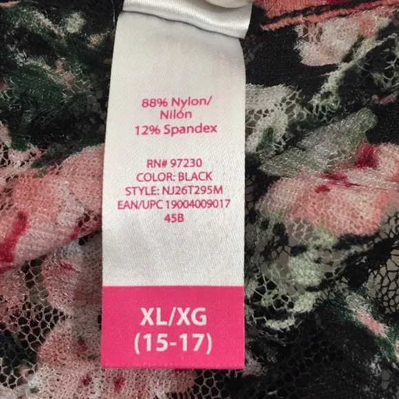 No boundaries Lace Floral Blouse Juniors XL - Picture 5 of 5